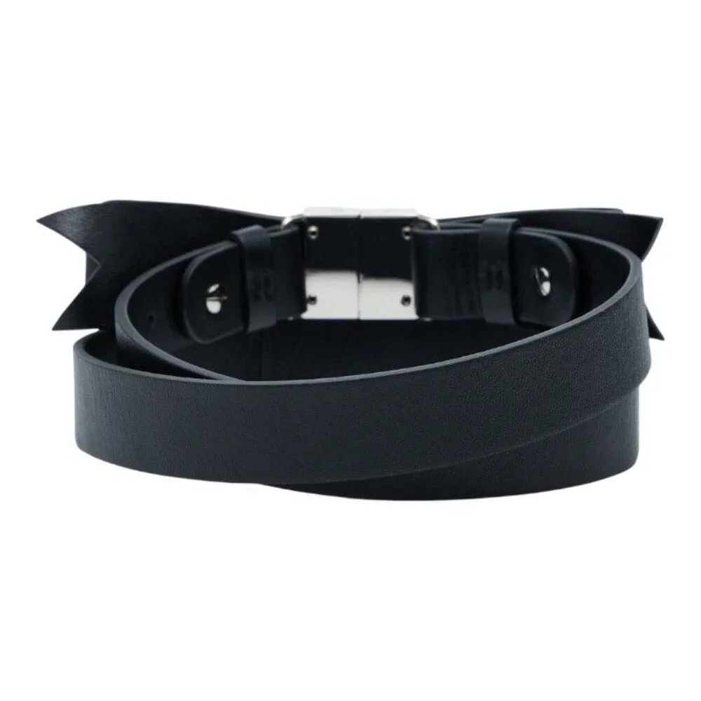 Balenciaga Ribbon Black Leather